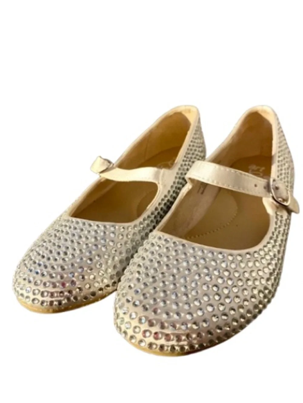 Size 1 in little girls brand: art class silver Rhinestone Mary Jane Flats